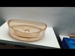 500*370*140 मिमी आकार कांच शौचालय बेसिन कोई ओवरफ्लो नहीं