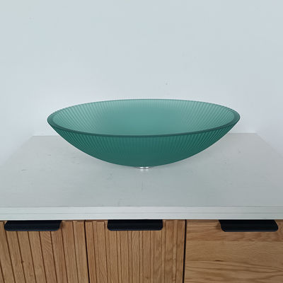 उच्च स्थायित्व वाला ग्लास टॉप वॉश बेसिन