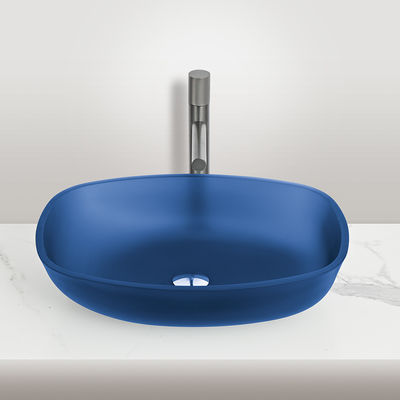 शीतकालीन तरबूज आकार मैट काला पोत वैनिटी बेसिन कोई ओवरफ्लो कोई नल छेद एकल छेद